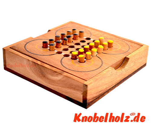 surakarta knobelholz strategiespiel box aus holz mit steckern