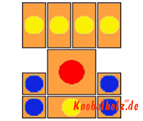 Khun Pan Startvariante mit 16 Schritten samena wooden puzzle