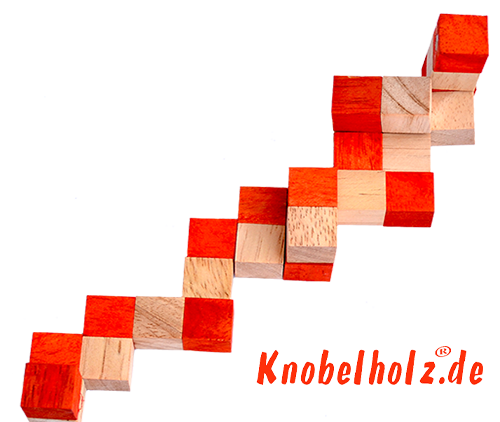 snake cube level box solution orange step 4 from solution for the snake cube wooden puzzle