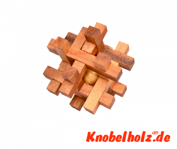Tavor Holzpuzzle small Knobelspiel, Interlock Puzzle aus Holz, Samanea wooden