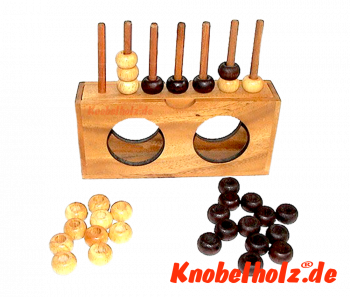 Vier in einer Reihe Strategie Spiel Connect Four in Samanea Holzbox mit Kugeln mit den Maßen 16,0 x 10,0 x 6 cm , bingo box samanea wood