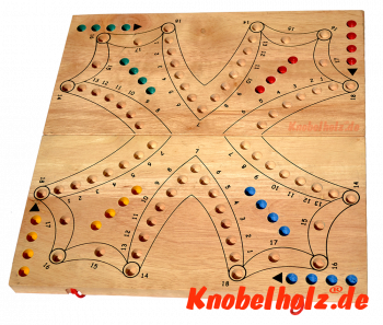 Tock Tock Game ist ein Unterhaltungsspiel mit Karten in den Maßen 35,5 x 17,7 x 4,2 cm Dog game Tock Samanea wooden board