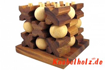 Tic Tac Toe 3D large das Käsekästchen Spiel als 3D Spielvariante jetzt auch in der Tiefe des Spieles spielen