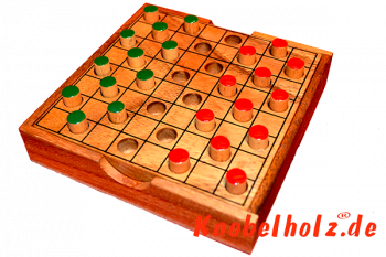 Dame ein Strategiespiel für 2 Personen...Colour Checker in Holzbox für die Reise