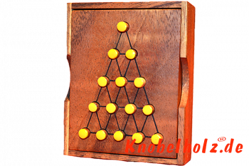 Last Fighter Strategie Spiel für eine Person das bekannte Steckhalma oder auch Solitaire in einer Dreiecksversion