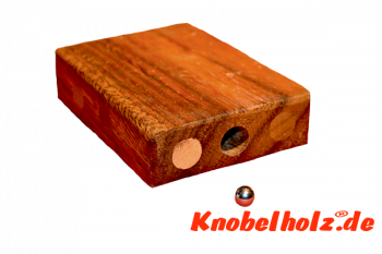 Lost Marble Puzzle Box, Kugel Save Box Holzpuzzle, Puzzle 2D, Wooden IQ Game, Geduld Puzzle, Denkspiel in den Maßen 9,0 x 7,0 x 2,0 cm, samanea brain teaser
