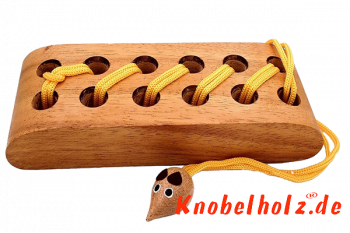 Brot Puzzle die Maus und der Käse wie bekomme ich die Schnur mit der Maus aus dem Speck