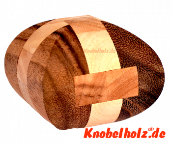 Boom interlock holzpuzzle samanea wooden puzzle knobelspiel in den Maßen 7,0 x 7,0 x 6,5 cm monkey pod