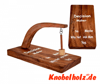 decision maker, oracle pendelspiel aus holz, benutze das pendel und erhalte die Antwort des Spiels in Maßen 20,0 x 10,0 x 4,0 cm samanea wooden , monkey pod 