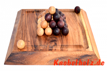 Last Ball Pharao Pylos Pyramiden Strategie Spielbrett 2 Spieler in Maßen 28 x 28 x 3,0 cm  last ball strategy samanea wooden game