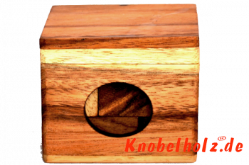 Soma Würfel extra large Holzpuzzle 3D mit 7 Teilen Wooden IQ Puzzle, Geduld Puzzle, Denkspiel in den Maßen 10,0 x 10,0 x 10,0 cm, samanea brain teaser