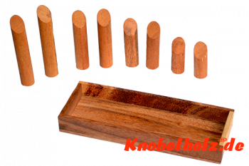 Zigarren Puzzle Box Knobelspiel in Holzbox mit den Maßen 17,7 x 6,5 x 2,2 cm samanea wooden brain teaser 